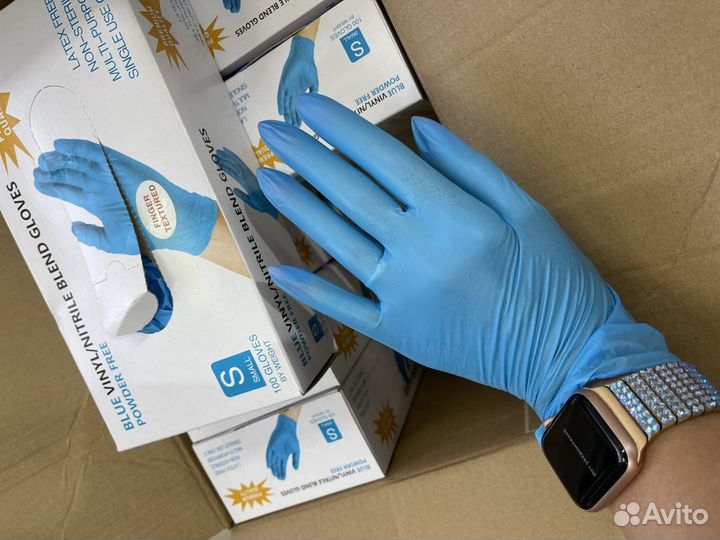 Перчатки нитриловые