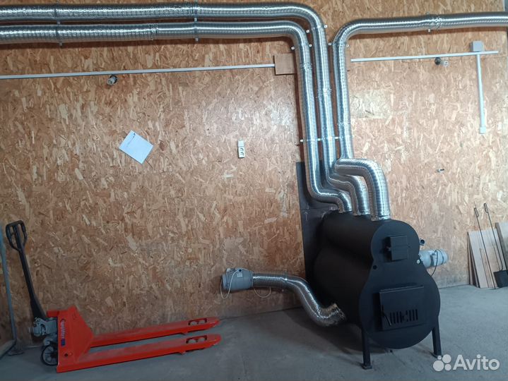 Печь на дровах