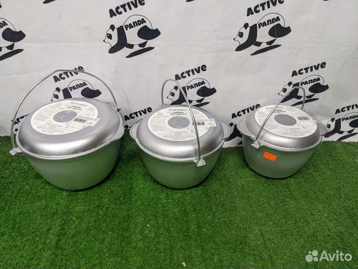 Казан со сковородой кемпинг