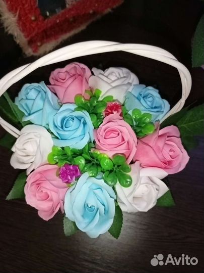 Розы из мыла