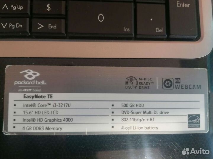 Ноутбук Packard Bell