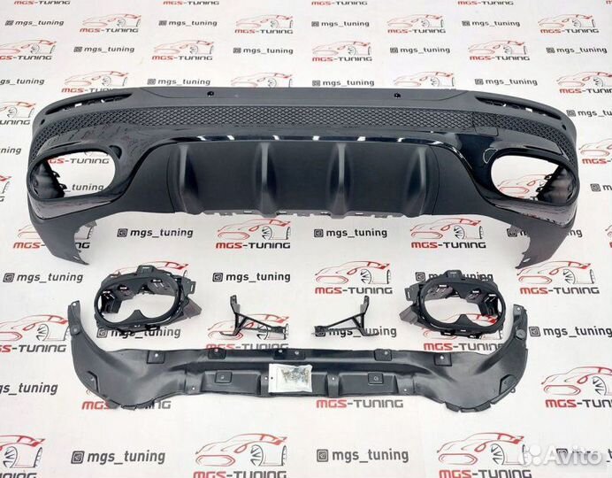 Диффузор 45 AMG черный Mercedes GLB X247