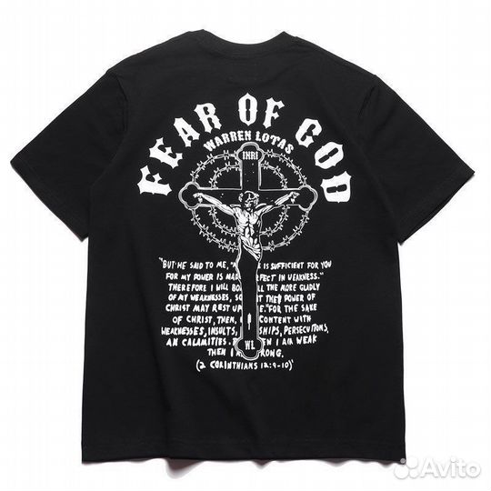 Футболка fear of god черная