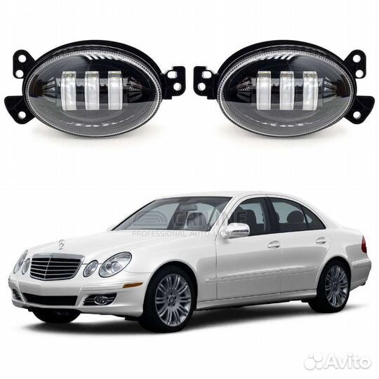 Светодиодные противотуманные фары на Mercedes