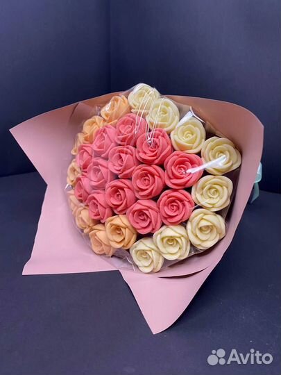 Розы из Бельгийского Шоколада - 29 шт в Букете