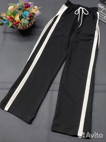 Спортивные брюки с лампасами, 134-164