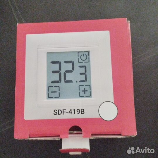 Электронный термостат sdf 419в цвет белый