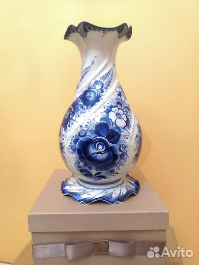 Ваза ручная работа Гжель