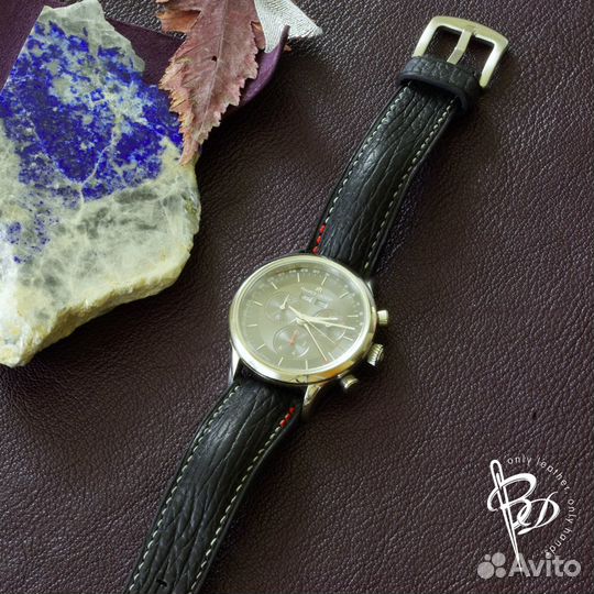 Ремешок на Maurice Lacroix. Кожа акулы. Handmade
