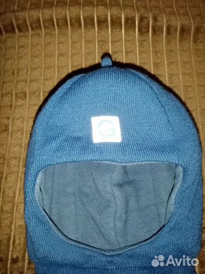 Шапка шлем для мальчика зима