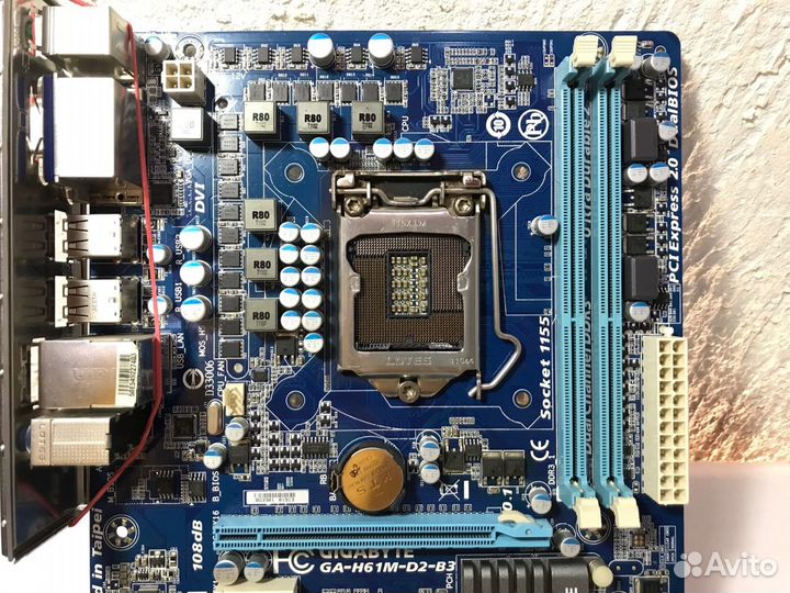 Материнская плата Gigabyte GA-H61M-D2-B3 LGA1155