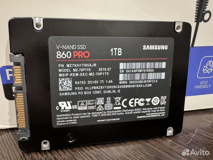 Ssd samsung 860 pro 1 Тб