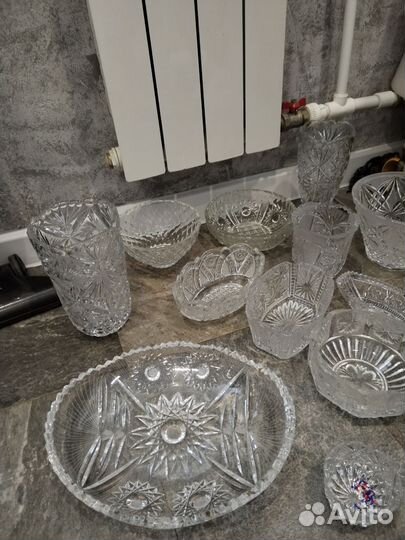 Ваза хрустальная СССР. Ваза СССР