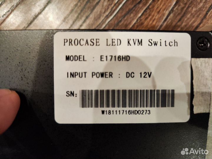 KVM консоль Procase E1716HD