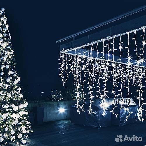 Гирлянда уличная Бахрома 9 метров 300 Led