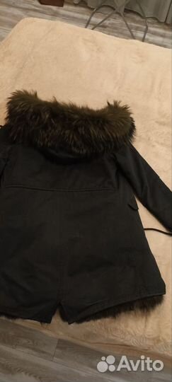 Парка женская с натуральным мехом