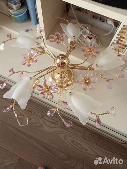 Люстра потолочная бу