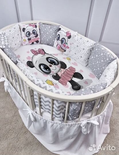 Бортики в кроватку + одеялко