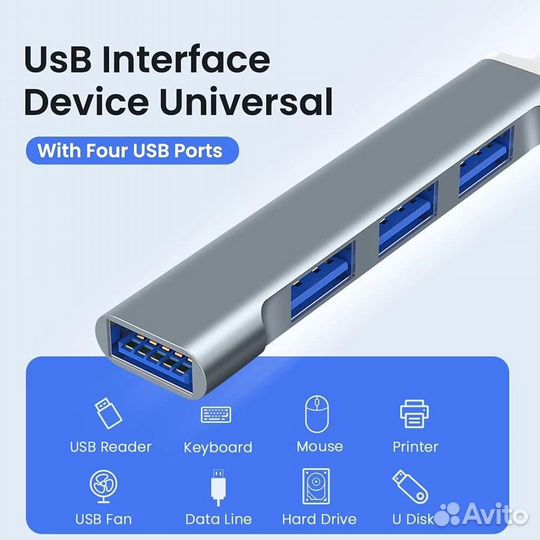 Type-C разветвитель концентратор USB hub 3.0 для m