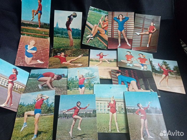 Фото открытка Гимнастика Физкультура 3кл 1973г