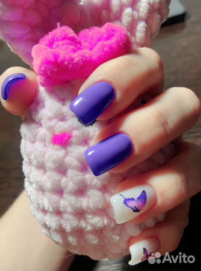 Маникюр наращивание ногтей