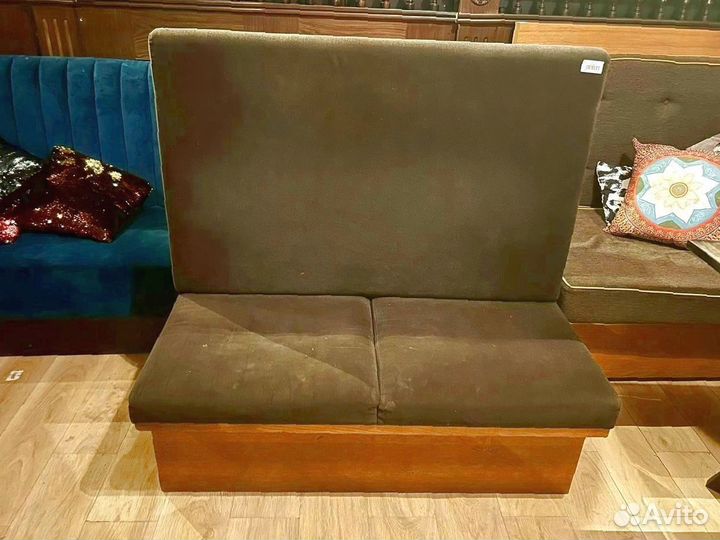 Диван серый без подлокотников