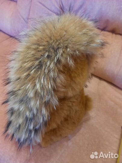 Опушка на капюшон из енота
