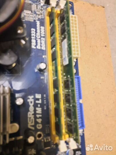 Материнская плата, оперативная память, видеокарта