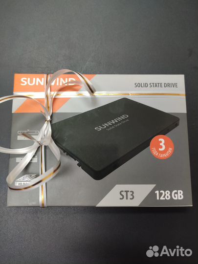 Новый SSD накопитель 128гб, 2.5 SATA III, SATA