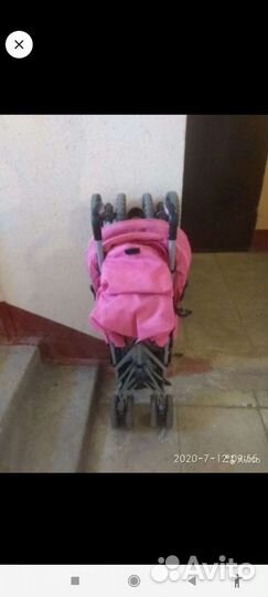 Детские санки коляска с колесами