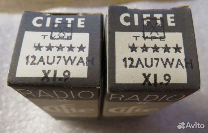 Радиолампы cifte 12AU7 /ECC82/6189 5 star radio