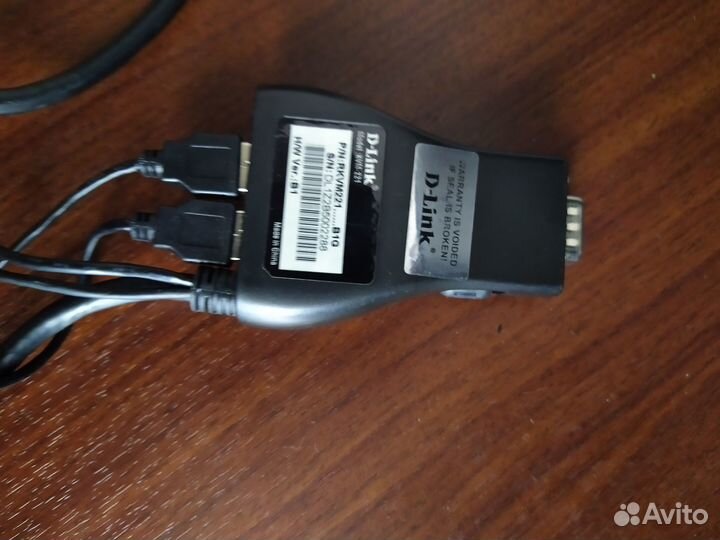 Переключатель-KVM D-link KVM-221-C1A 2-портовый