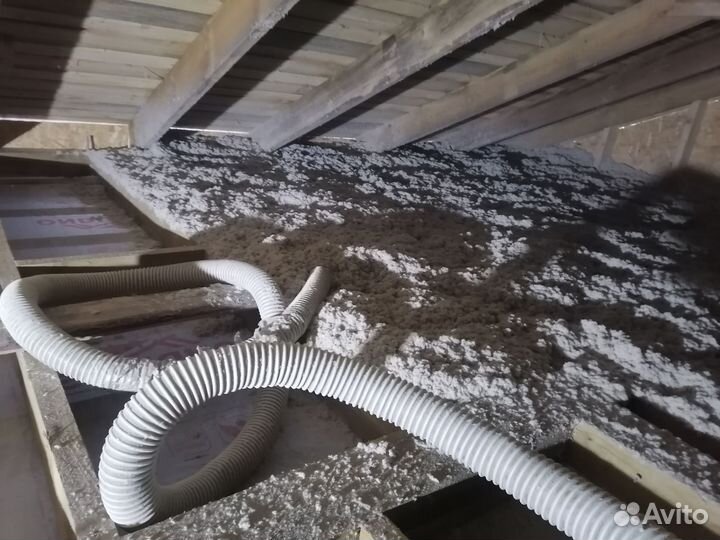 Утепление эковатой