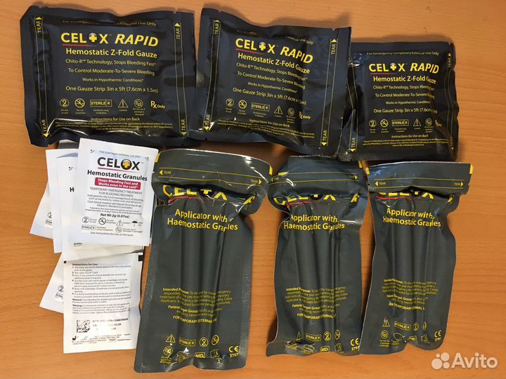 Celox гранулы,бинт,аппликатор