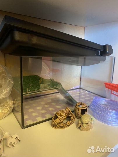 Аквариум на 15 литров + дополнения