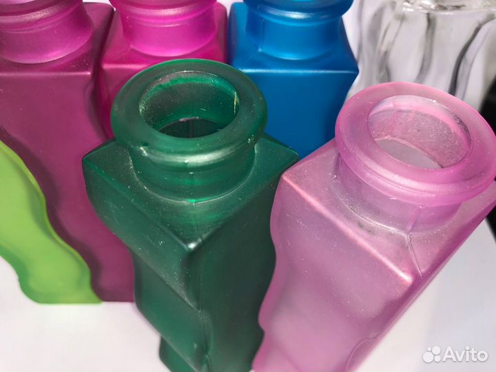 Ваза икея/ IKEA (зеленая/синяя/розовая/прозрачная)