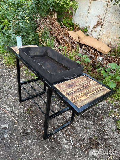 Мангал с крышей,казан,лофт