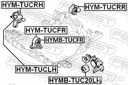 Сайлентблок правой подушки двигателя (гидравлич
