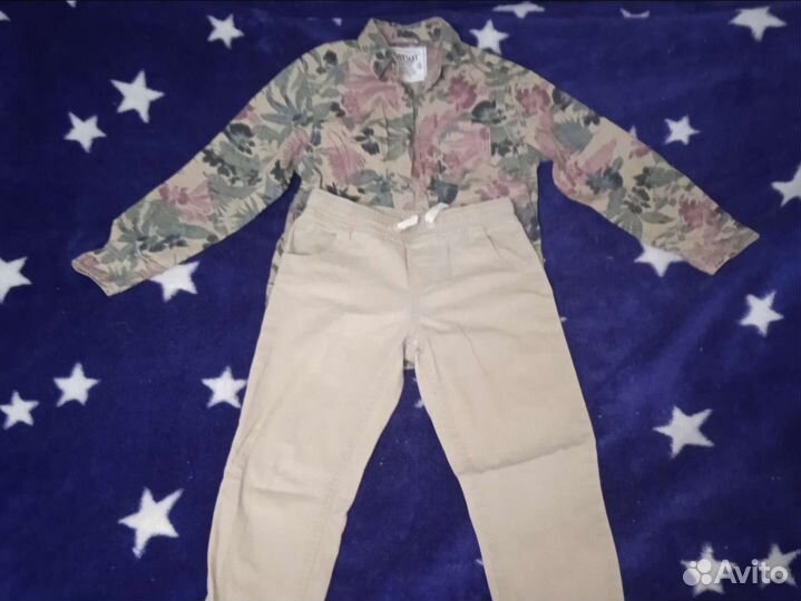 Рубашка и джинсы,комплект,костюм