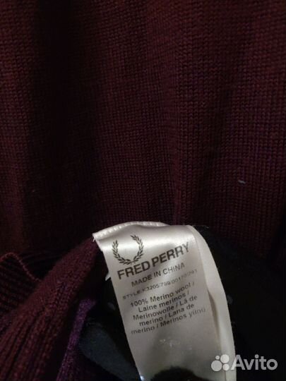 Джемпер fred perry