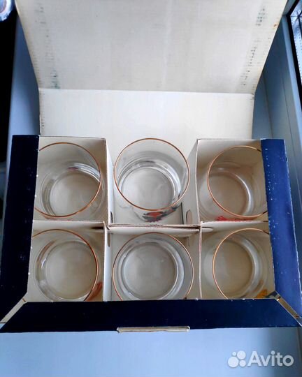 Hовый редкий набор бокалов для виски Чехословакия