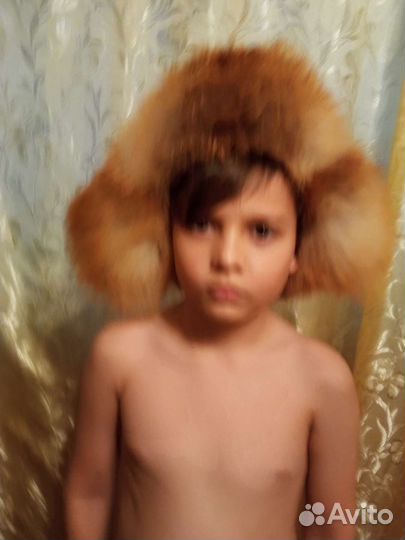Мужская лисья шапка