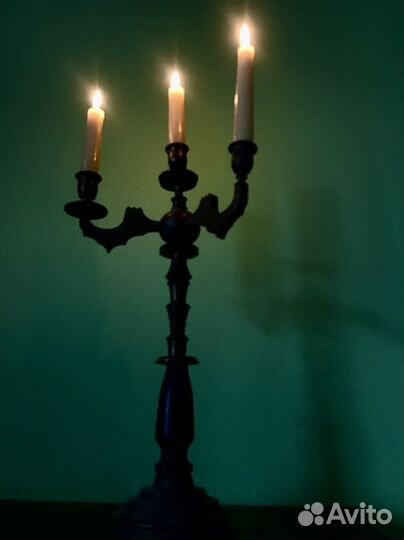 Подсвечник латунь