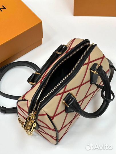 Louis vuitton сумка Speedy 25 с полосками