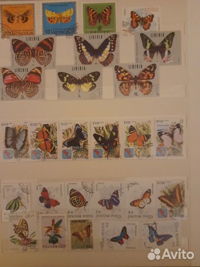 Почтовые марки,тема флора и фауна