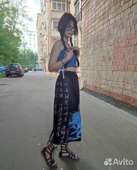 Юбка шёлк, длинная. Размеры от 44 до 48