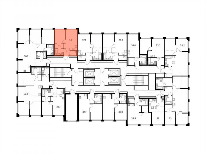 1-к. квартира, 36,1 м², 5/32 эт.