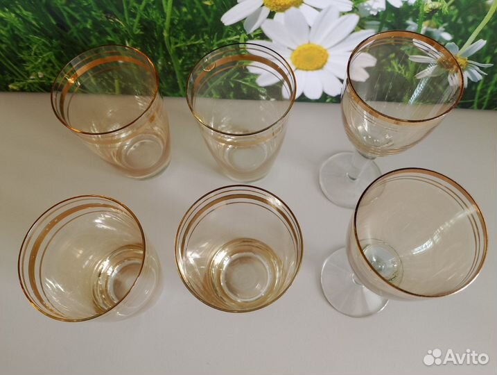 Бокалы фужеры рюмки стекло СССР