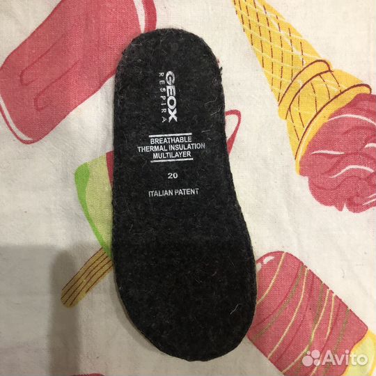 Ботинки демисезонные для девочки Geox 20 размер