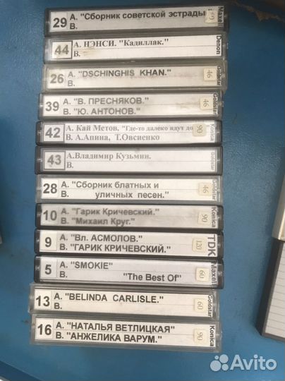 Аудиокассеты с записью